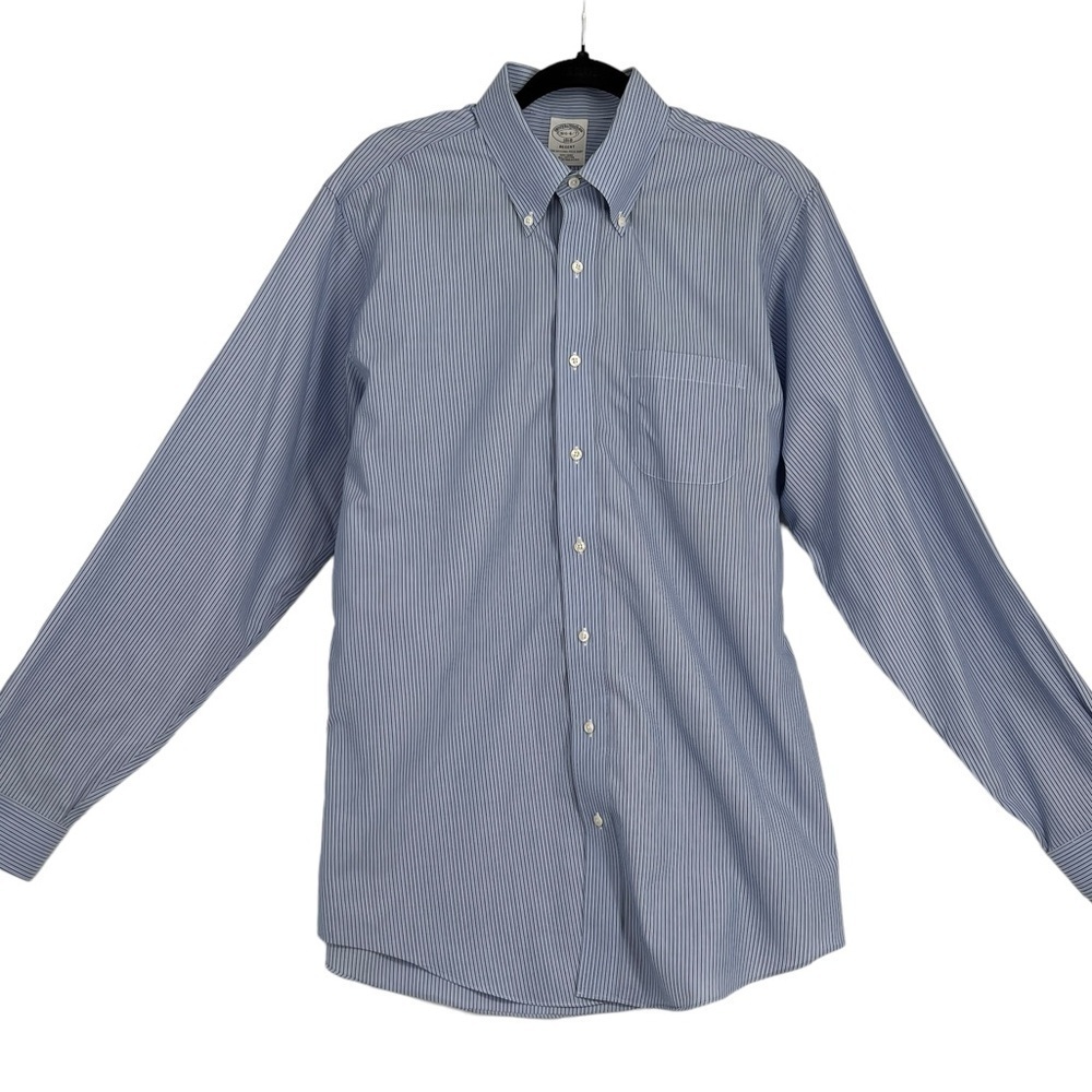Brooks Brothers 16 1/2 - 6-7 Blue Dress Shirt